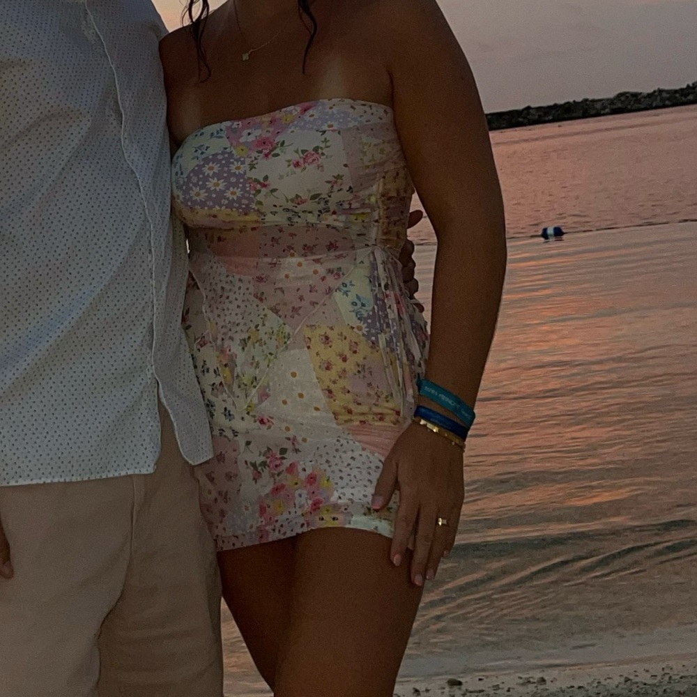 SHEIN two piece floral skirt set